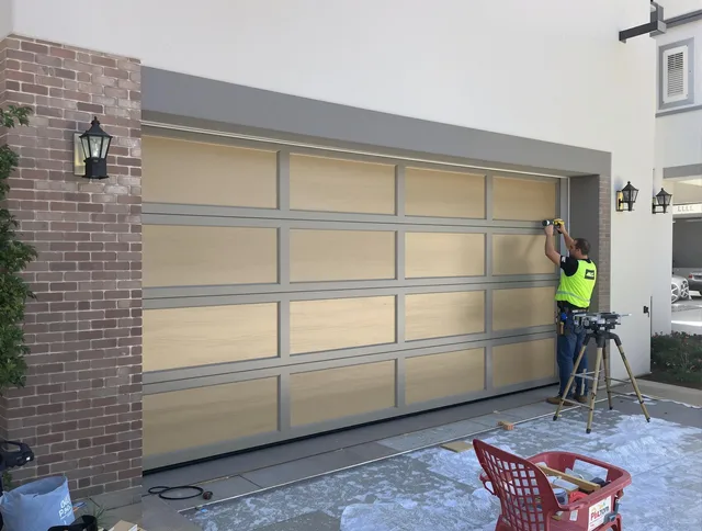 Garage door replacement service by Wolcott Garage Door Repair in Wolcott
