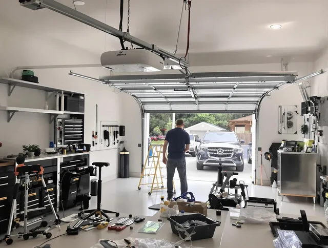 Garage door opener installation by Wolcott Garage Door Repair in Wolcott