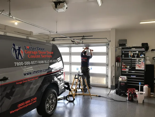 Wolcott Garage Door Repair team performing same-day garage door repair in Wolcott